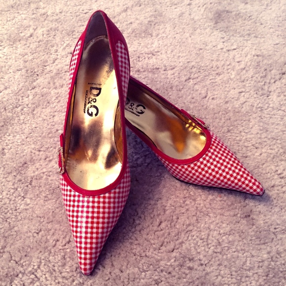 *WORN ONCE* Dolce & Gabbana Checkered Pumps